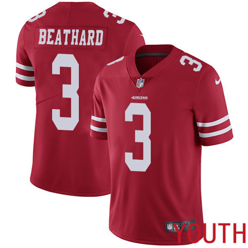 San Francisco 49ers Limited Red Youth C. J. Beathard Home NFL Jersey #3 Vapor Untouchable